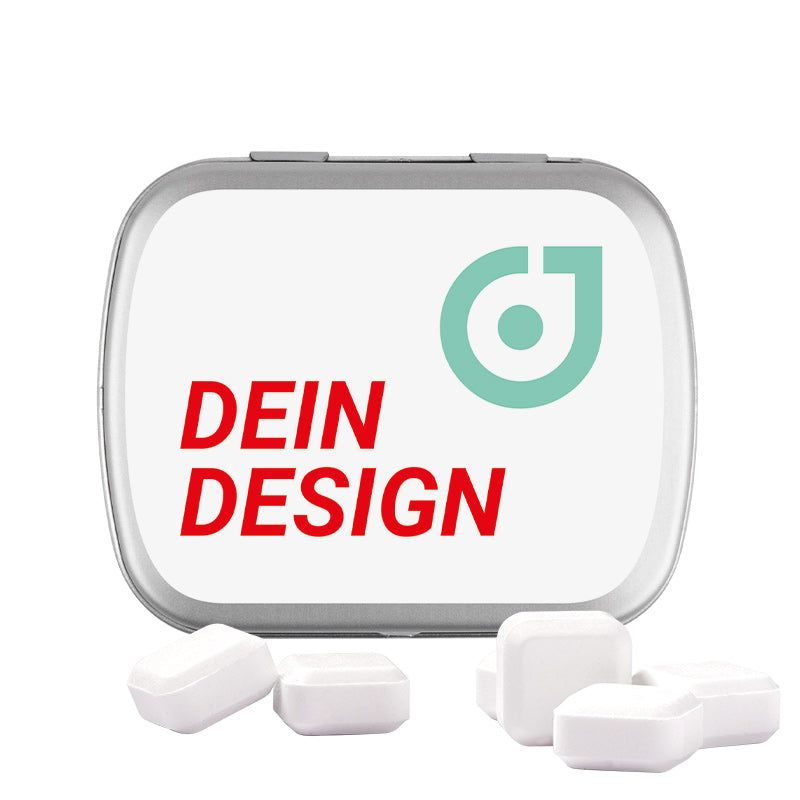 Hinged tin dextrose squares