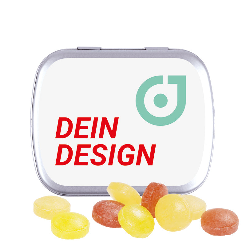 Hinged tin vegan sweets