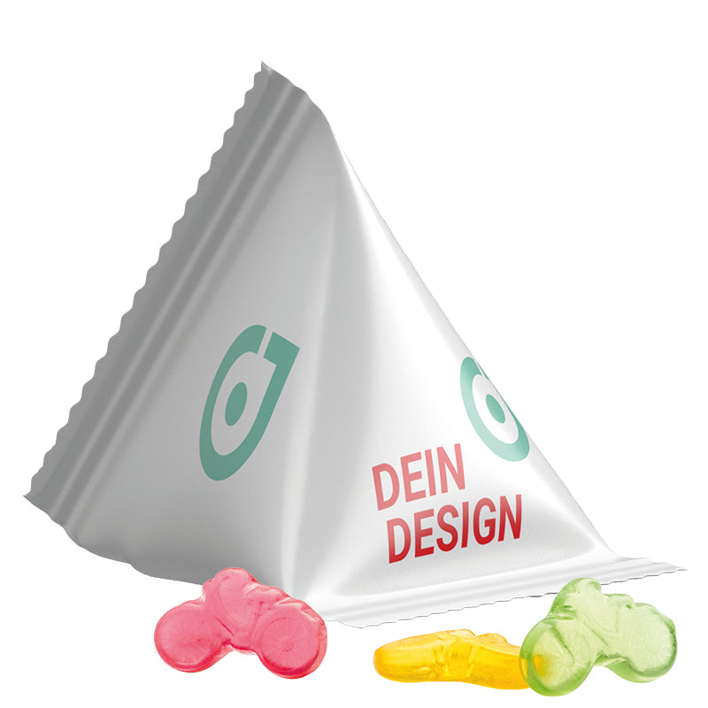 Tetrahedron Trolli fruit jelly gums bicycle