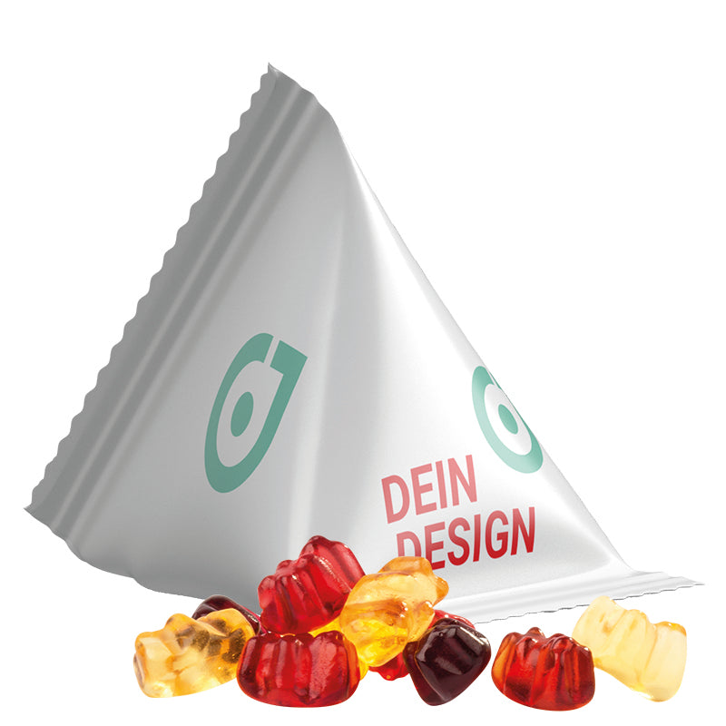 Tetraeder 15 g Trolli 30% Fruchtsaft Bärchen