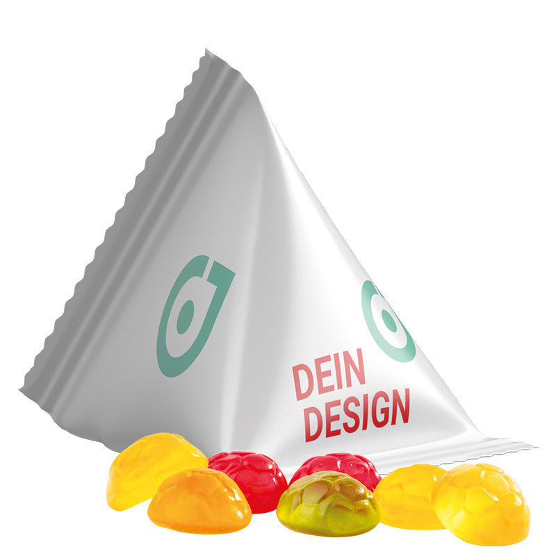 Tetraeder Fruchtgummi Fußball