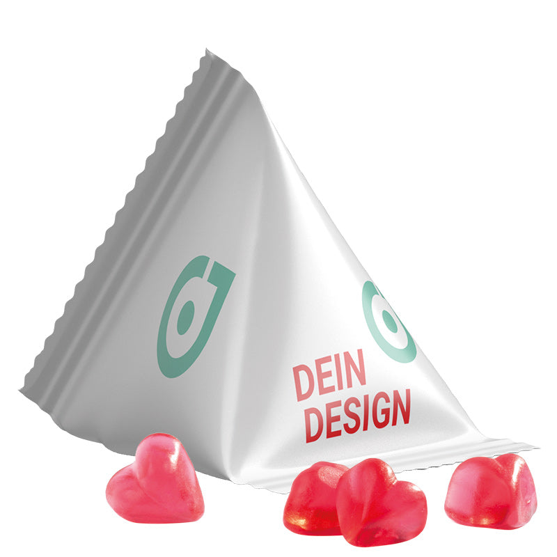 Tetraeder 15 g Trolli Fruchtgummi Herzen