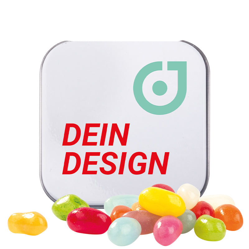 Square tin Jelly Beans