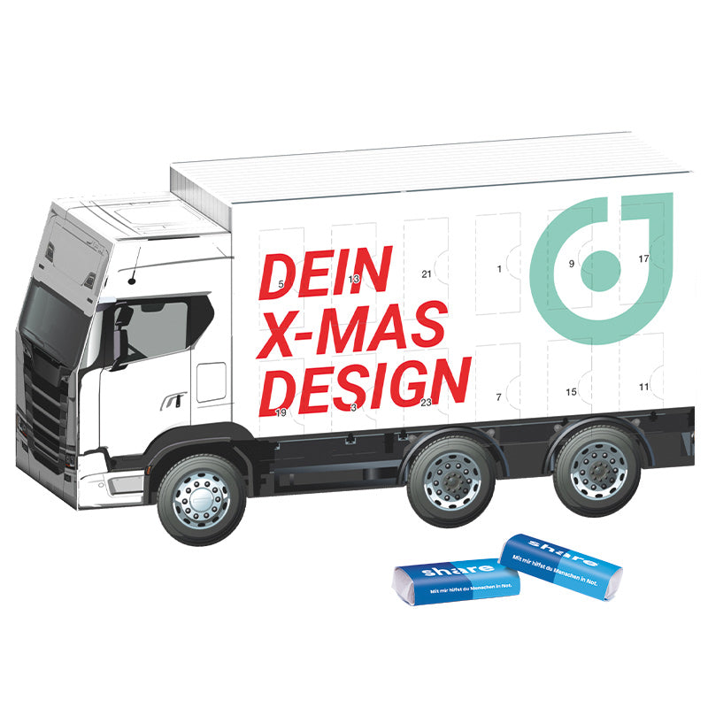 Adventskalender LKW share