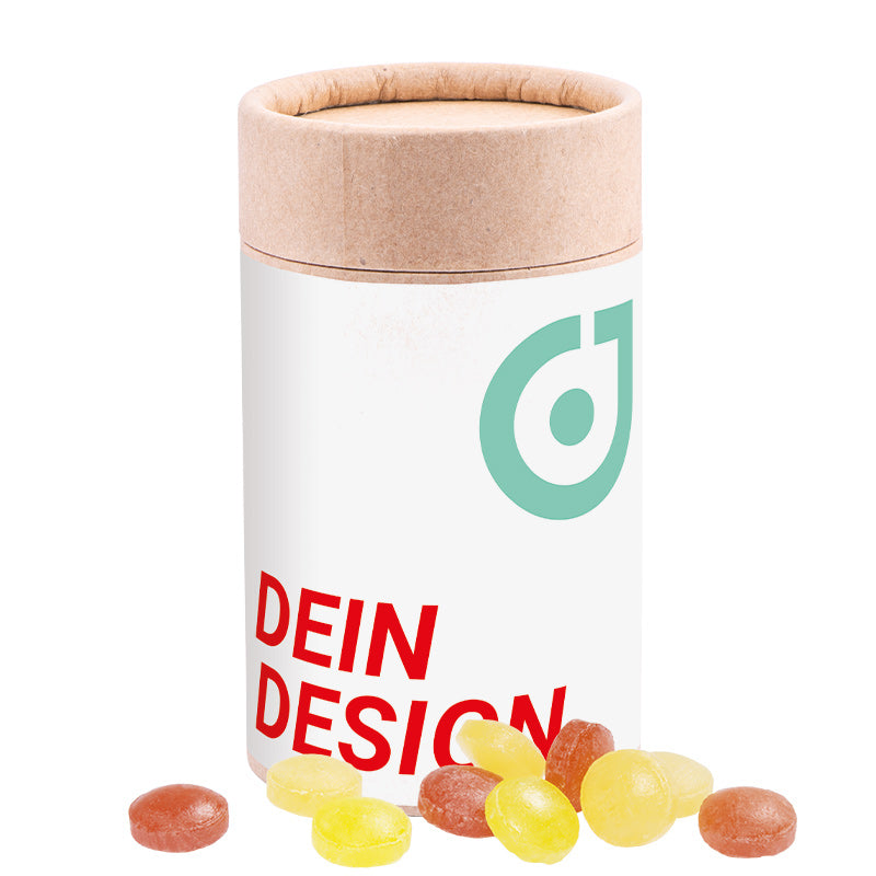 Papierdose Eco Midi Fruchtmix Bonbons