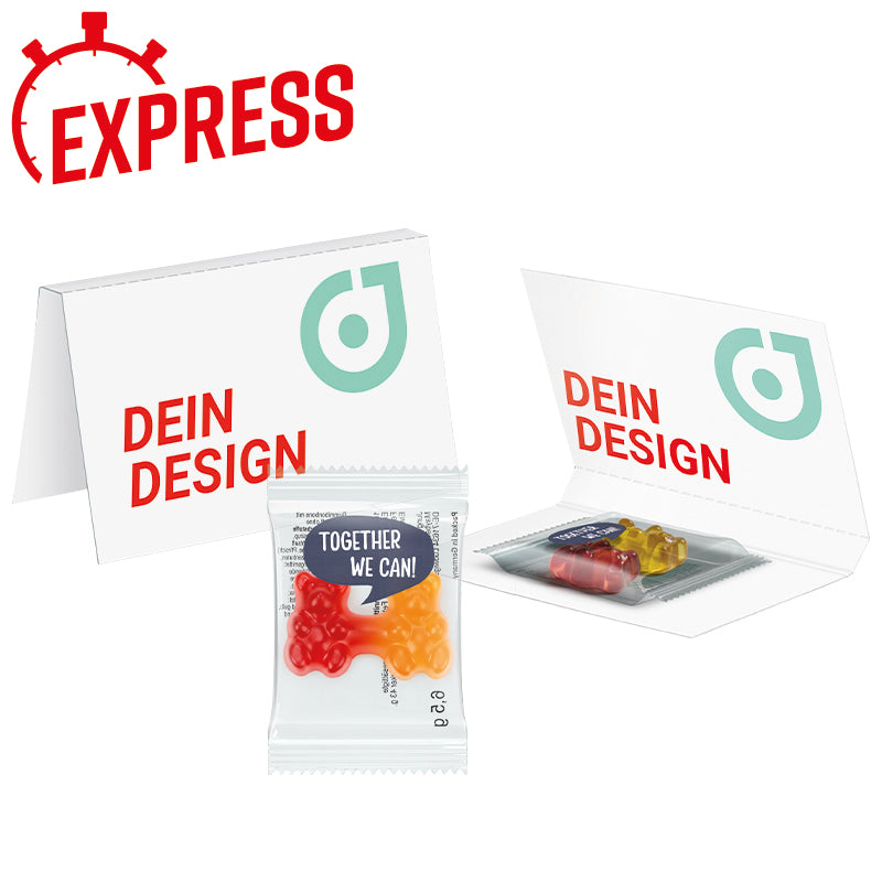 Express Werbekarte Trolli Team Bärchen