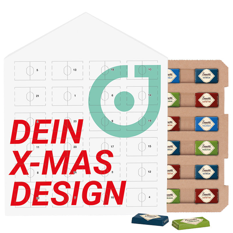 Täfelchen Adventskalender Haus Eco Sarotti Schokoladen-Täfelche