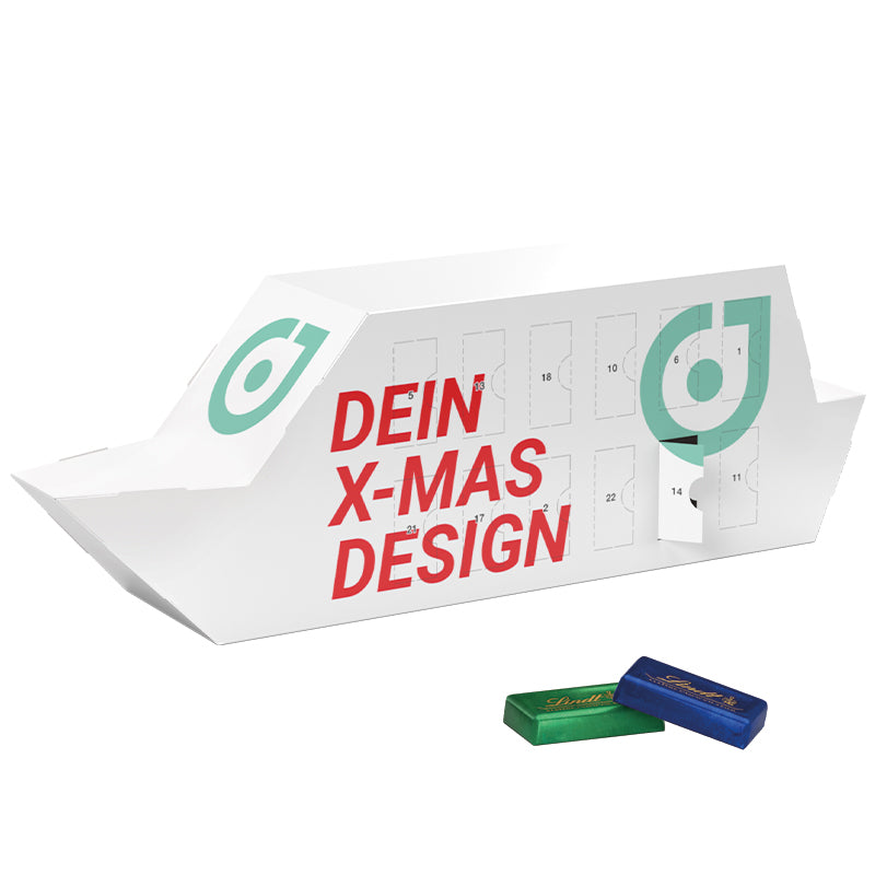 Advent calendar boat Lindt