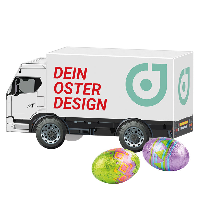 3D present truck easter