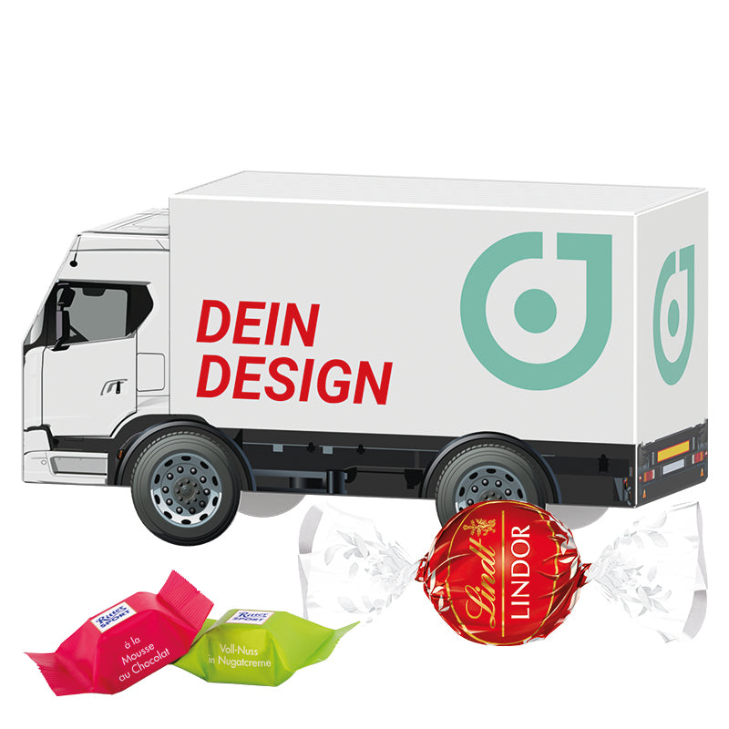 3D present truck chocolate