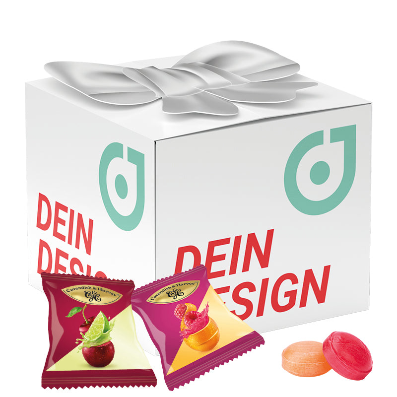 Geschenkbox Midi Schleife Bonbons