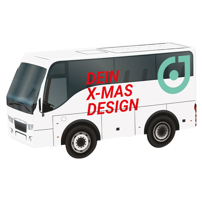 3D present bus WEISS gingerbread