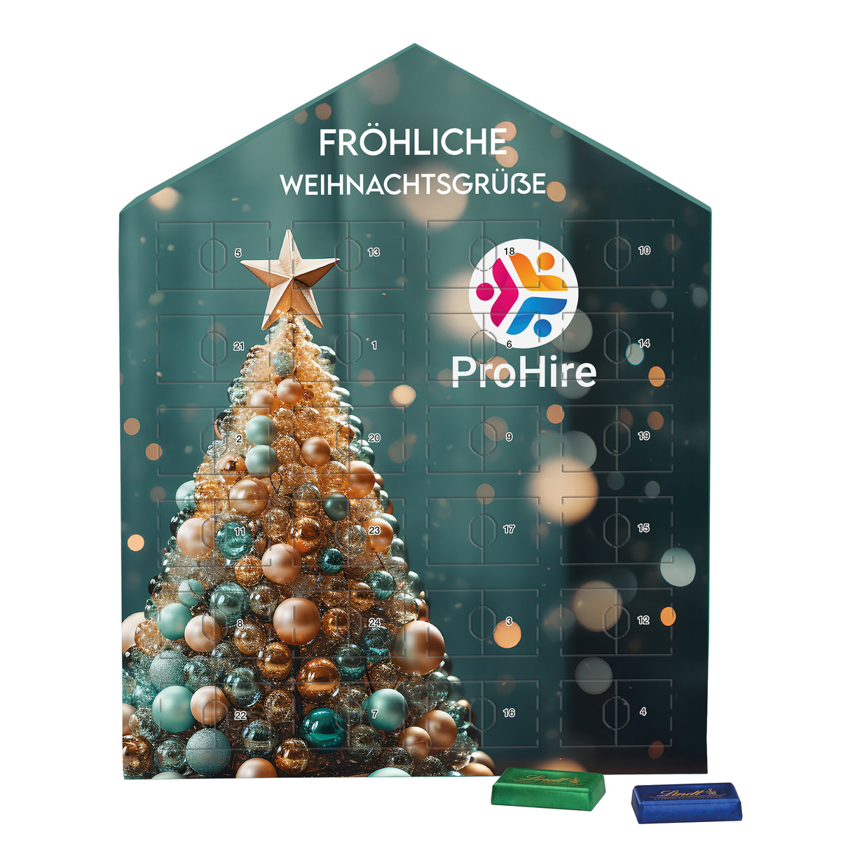 Täfelchen Adventskalender Haus Lindt