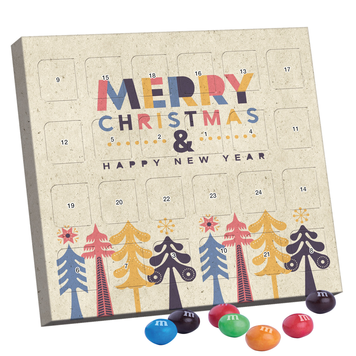 XS Advent calendar M&M's Crispy