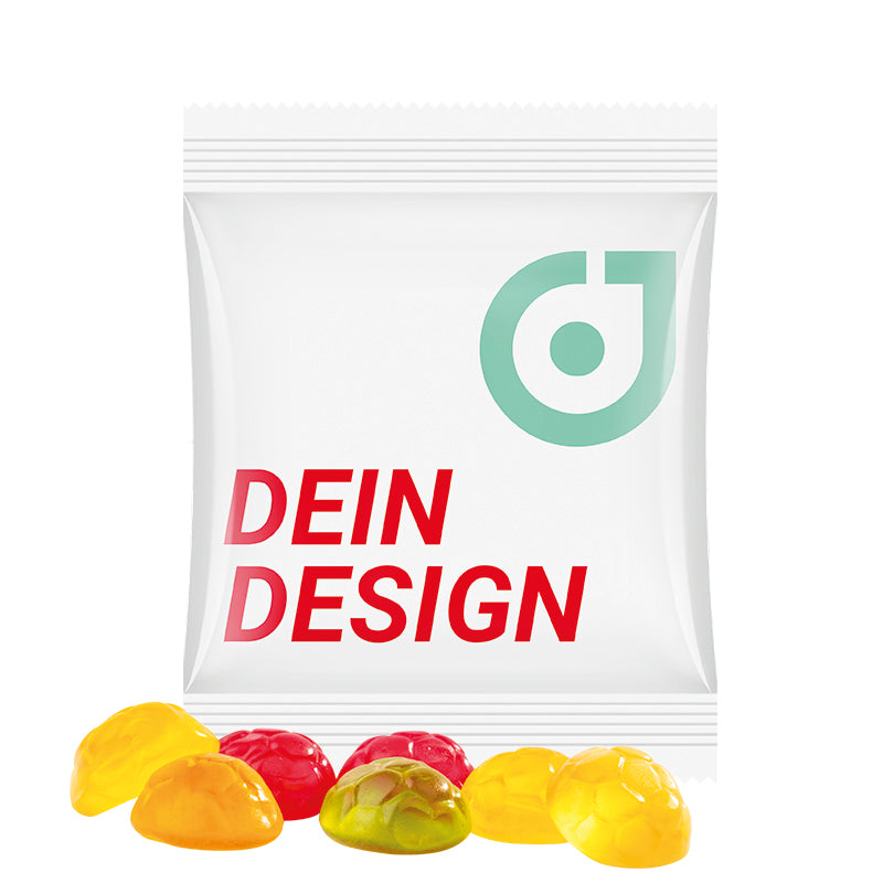 Mini bag 15 g Trolli fruit jelly gums footballs
