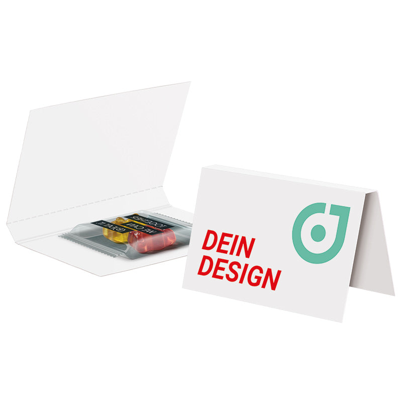 Promotion card business card format Trolli team jelly bears