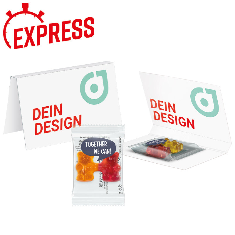 Express Werbekarte Trolli Team Bärchen