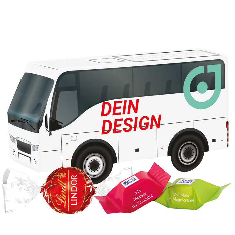 3D present bus chocolate