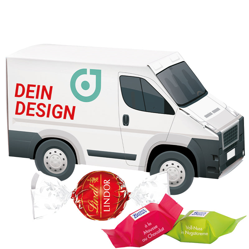 3D present van chocolate