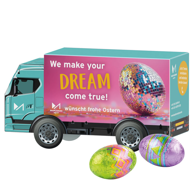 3D present truck easter