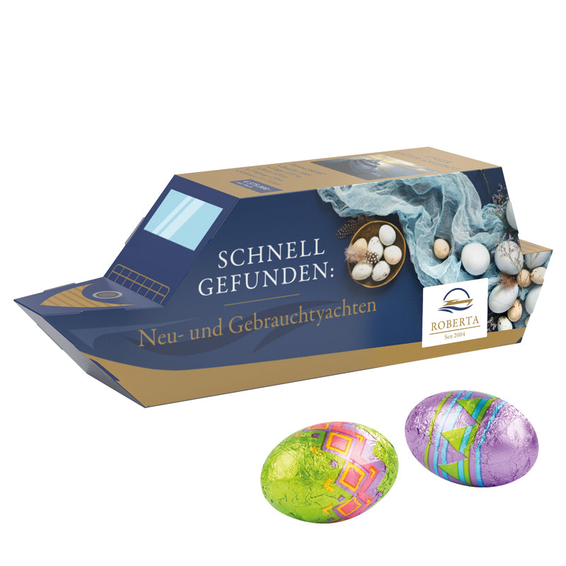 3D present boat easter