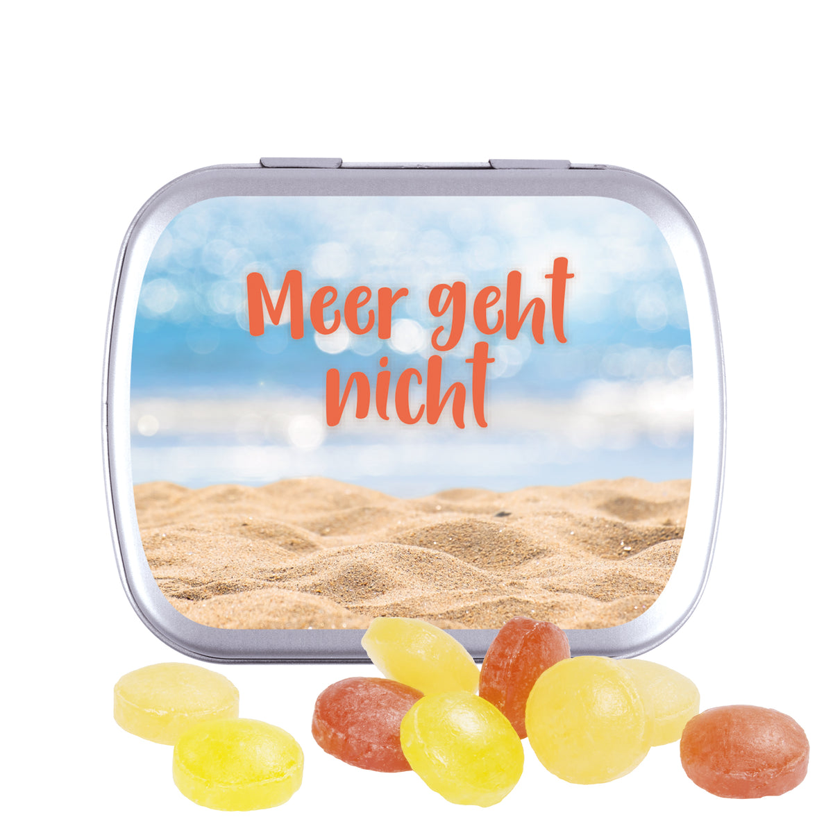 Hinged tin vegan sweets