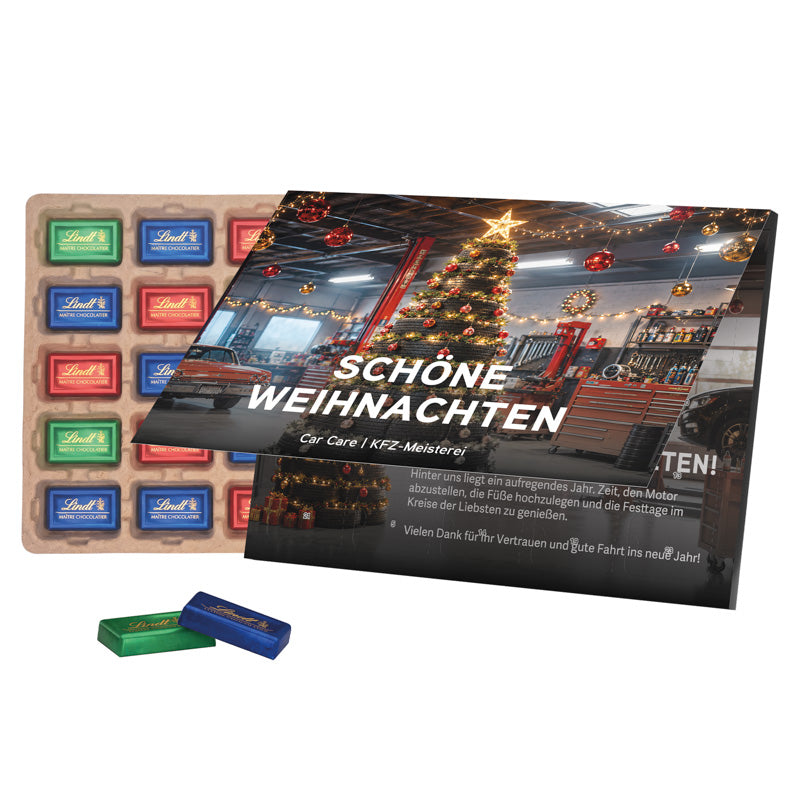 Premium desk Advent calendar Flip Cover Eco landscape