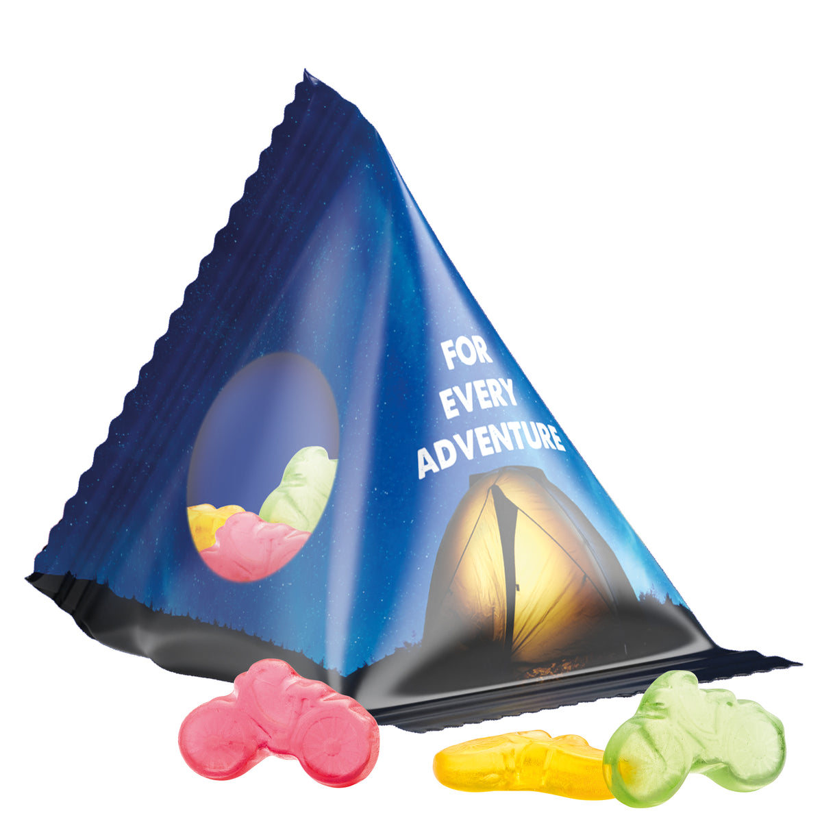 Tetraeder Trolli Fruchtgummi Fahrrad