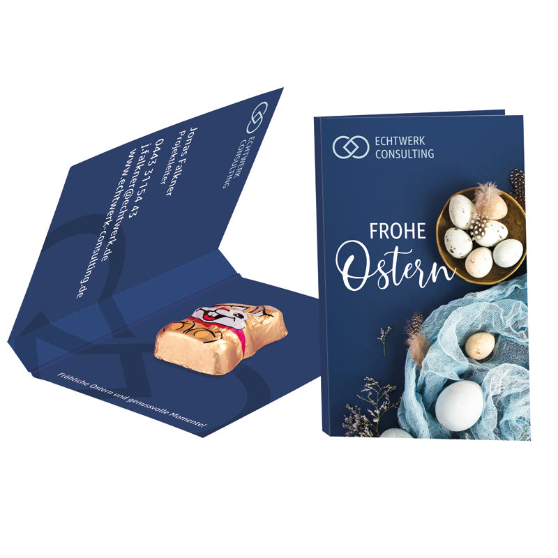 Promotion card business card format easter